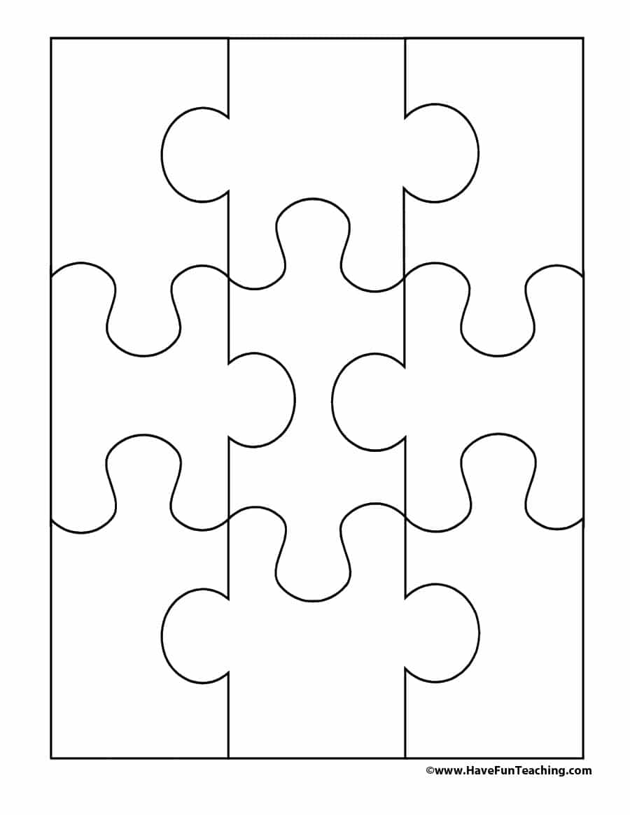 008 Blank Puzzle Pieces Template Piece Best Ideas 8 Jigsaw Printable - 4 Piece Printable Puzzle