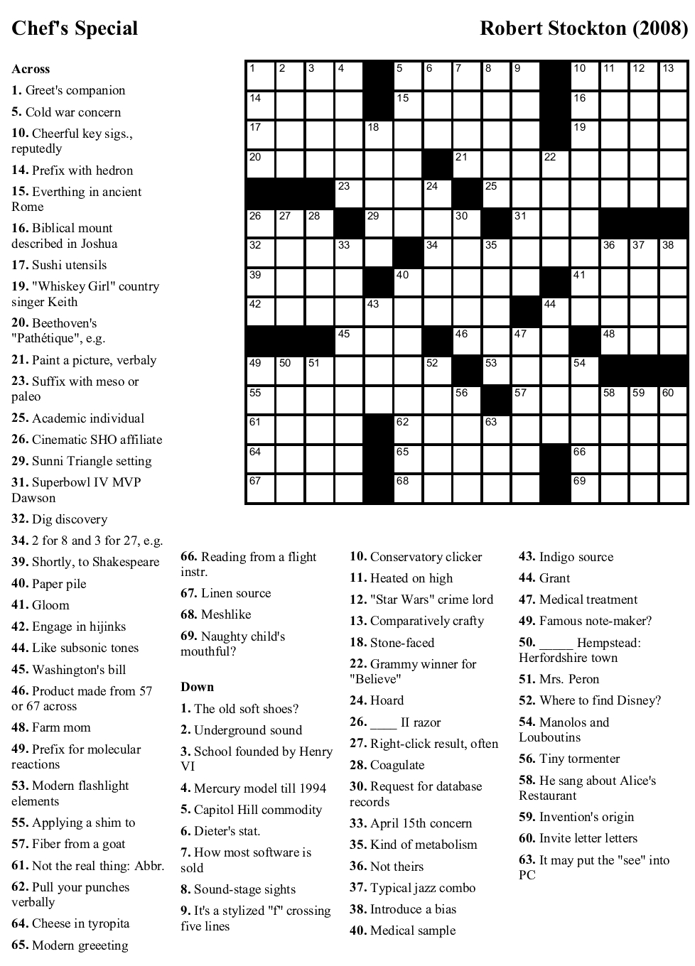 nytimes crossword puzzle