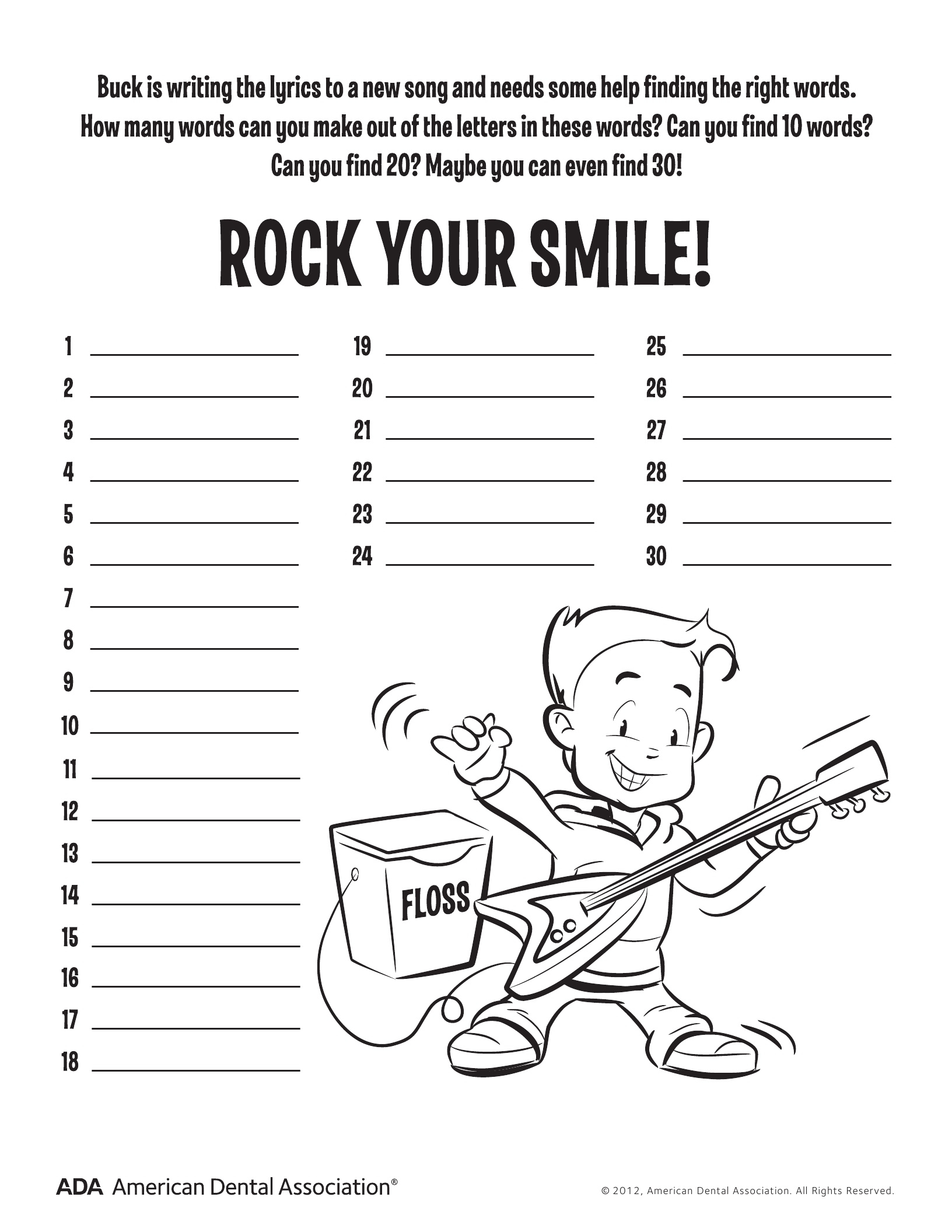 11 Dental Health Activities – Puzzle Fun (Printable) | Personal Hygiene - Printable Puzzle Activities