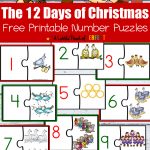 12 Days Of Christmas Free Printable Number Puzzles     Printable Number Puzzles For Kindergarten