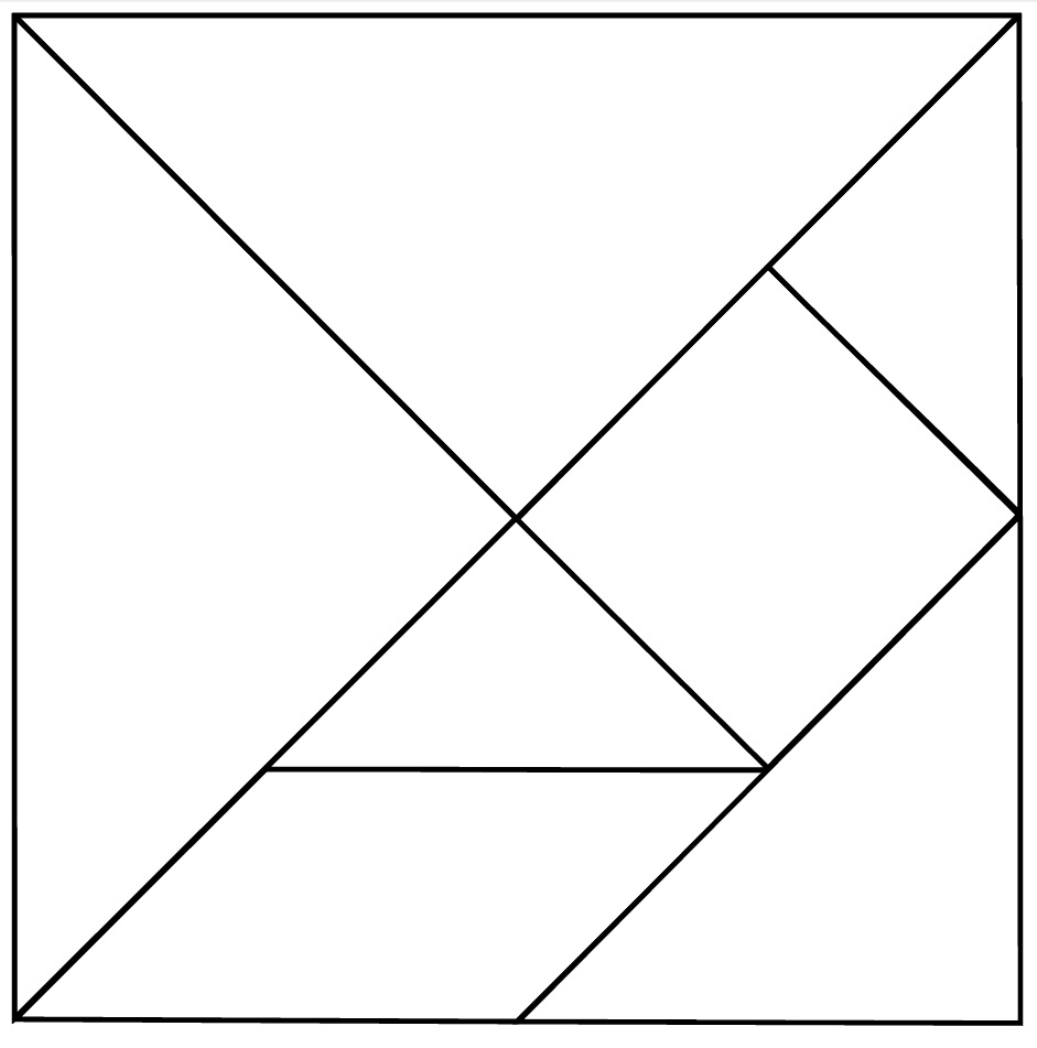 7 piece tangram puzzle printable  printable crossword puzzles