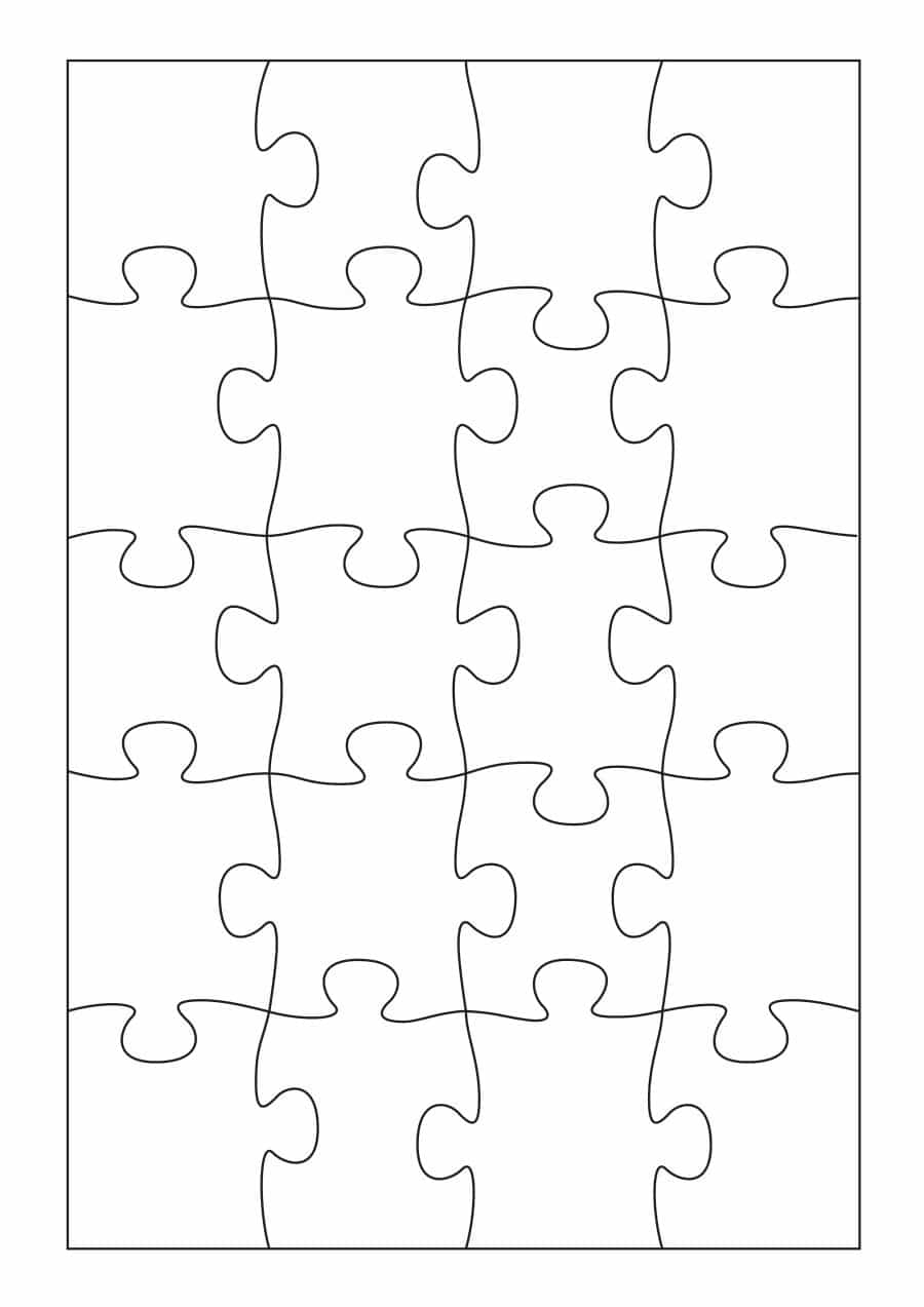 19 Printable Puzzle Piece Templates ᐅ Template Lab - 2 Piece Puzzle Printable