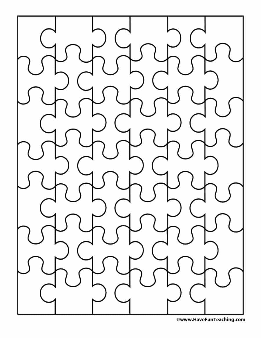 19 Printable Puzzle Piece Templates ᐅ Template Lab - Printable Blank Puzzles Pieces