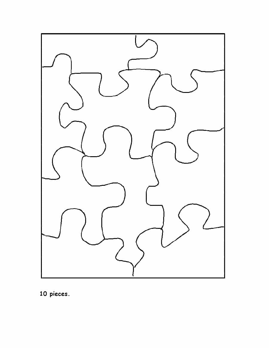 19 Printable Puzzle Piece Templates ᐅ Template Lab - Printable Heart Puzzle Template