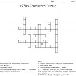 1970's Crossword Puzzle Crossword   Wordmint   Crossword Puzzles Printable 1980S