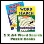 2 X A4 Large Print Word Search Puzzle Book Books 272 Puzzles A4   Puzzle Print Uk