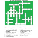 20 Fun Printable Christmas Crossword Puzzles | Kittybabylove   Christmas Crossword Puzzle Printable With Answers