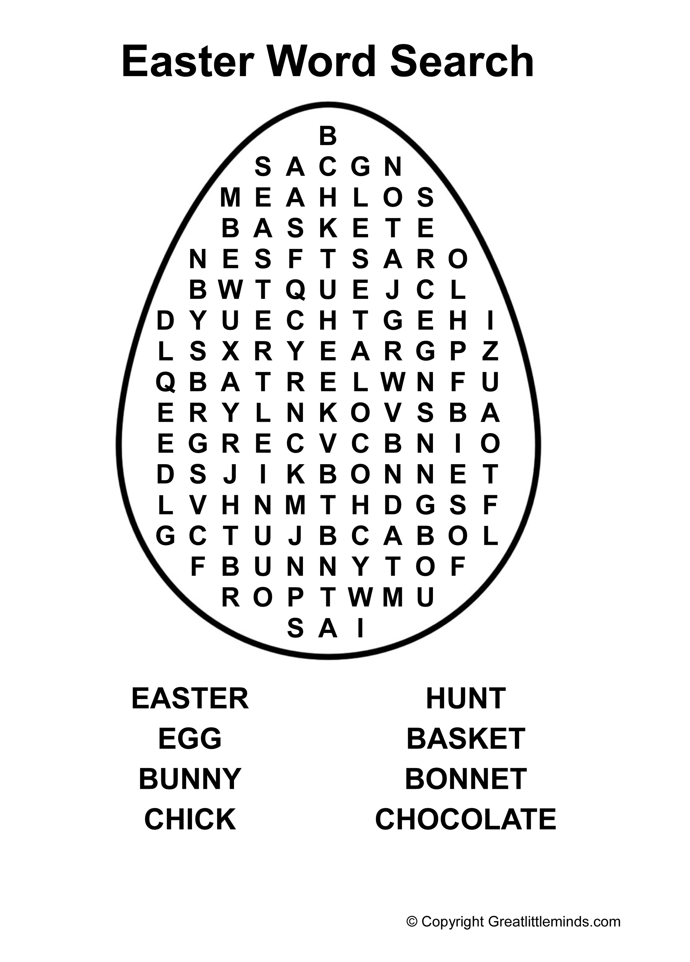 32 Free Printable Easter Word Search For 2019 - Voilabits - Printable Word Puzzles Pdf
