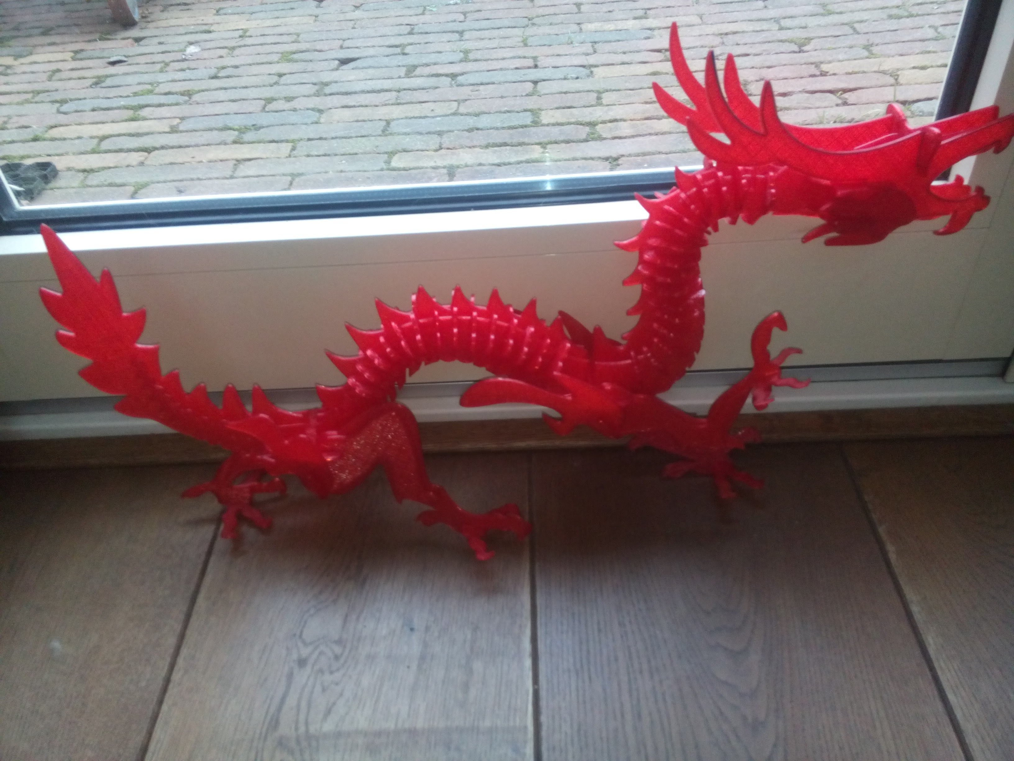 3D Printed 3D Printable Dragon Puzzleels_Meulendijks | Pinshape - Printable Dragon Puzzle