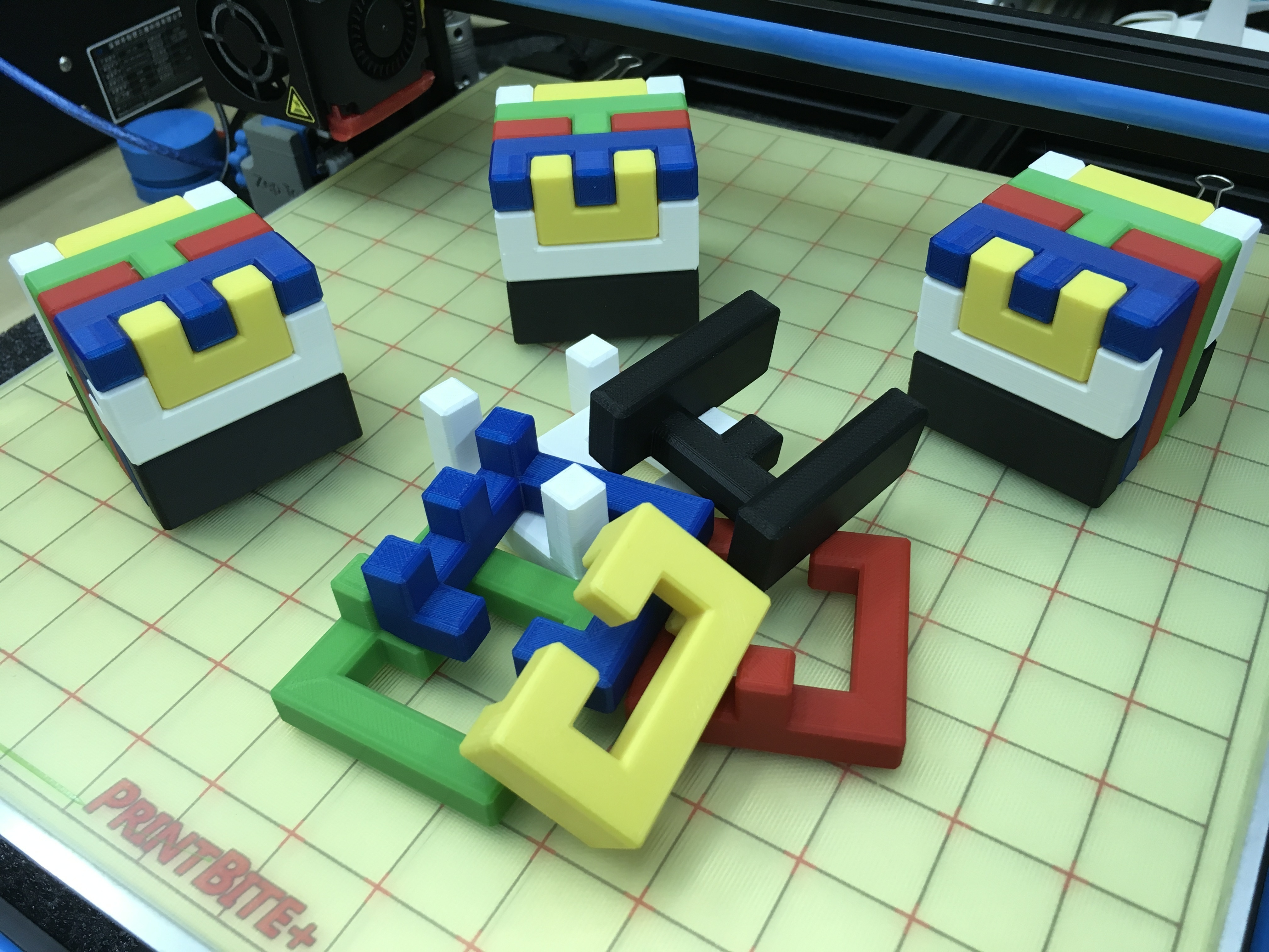 3D Printed Printable Interlocking Puzzle #4 - Level 11Richgain - Printable 3D Puzzle