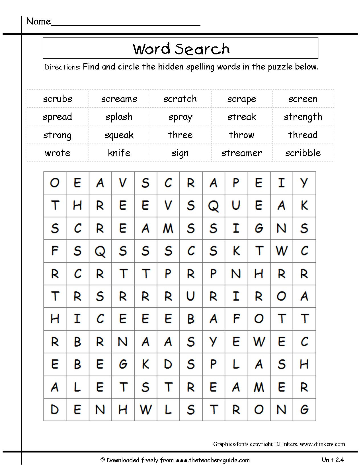 3Rd Grade Spelling Words Worksheet - Hashtag Bg - Printable Crossword Puzzles For Third Graders