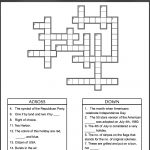 4Th Of July Black & White Crossword Template   Printable Fourth Of July Crossword Puzzles