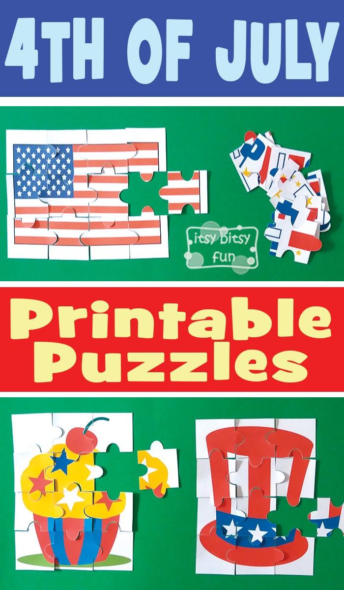 4Th Of July Printable Puzzles For Kids - Itsy Bitsy Fun - Printable July 4Th Puzzles