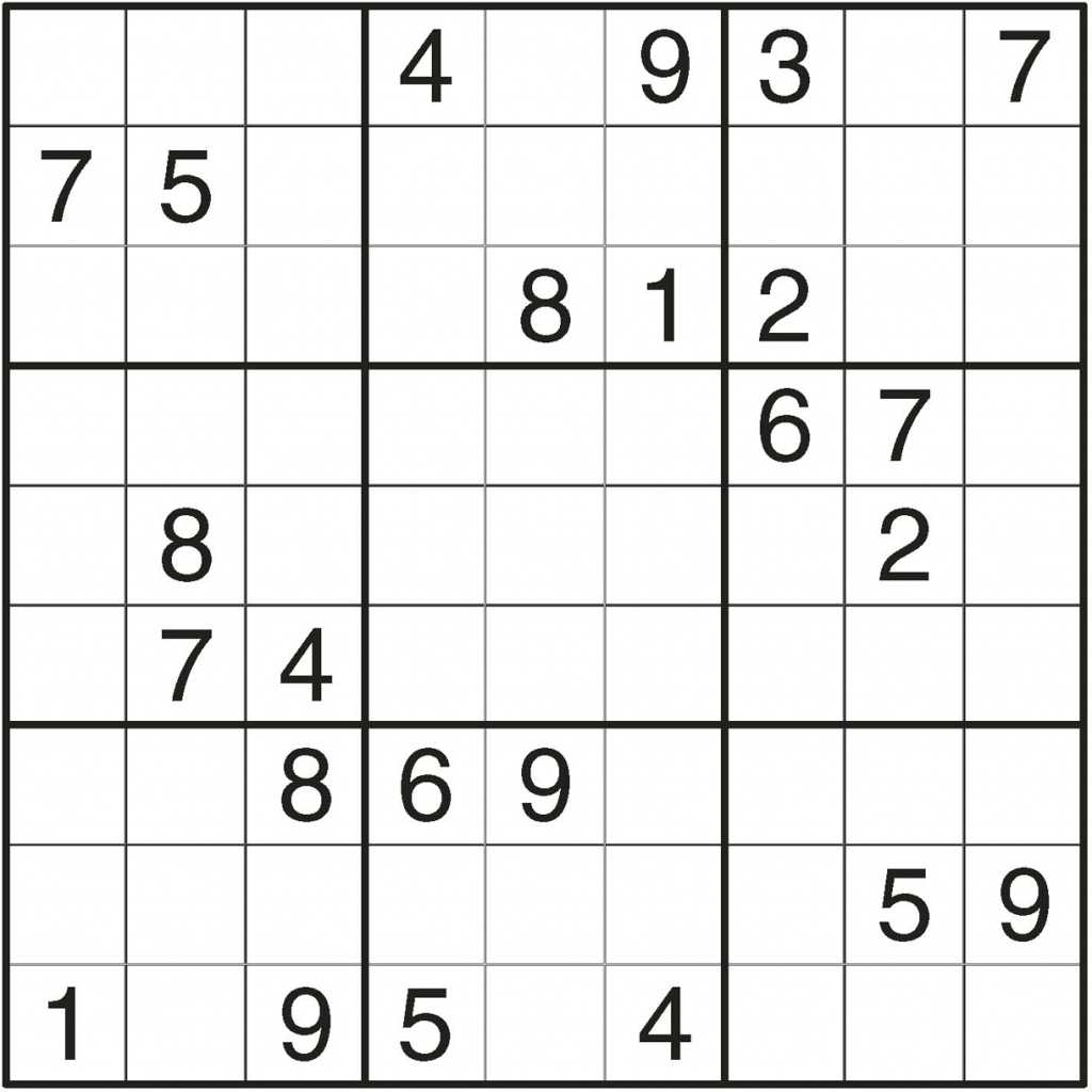 very easy sudoku printable puzzles