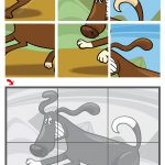 6 Piece Jigsaw Puzzle With A Running Dog | Free Printable Puzzle Games   Printable Jigsaw Puzzles 6 Pieces