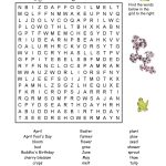 7 Printable Spring Word Searches | Kittybabylove   Printable Crossword Spring