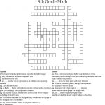 8Th Grade Math Crossword   Wordmint   Printable Crossword Puzzles For 8Th Graders