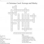 A Christmas Carol: Scrooge And Marley Crossword   Wordmint   A Christmas Carol Crossword Printable