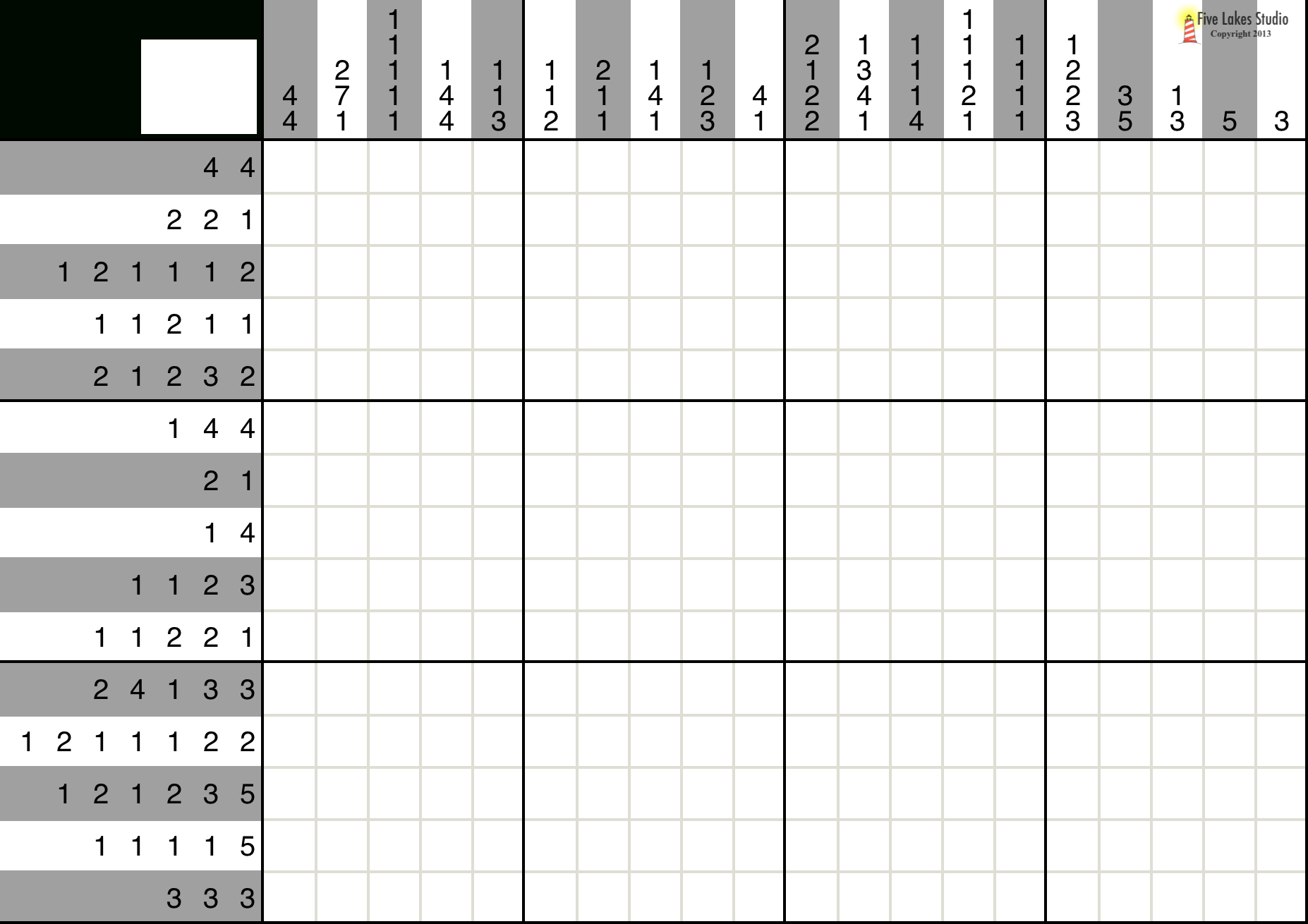 A Fun Picross Puzzle You Can Play With Pen And Paper Or With An Ipad - Printable Hidato Puzzles