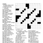 A Literary Crossword Puzzle From Thriller Author Christopher J   Printable Crossword Puzzles About Books