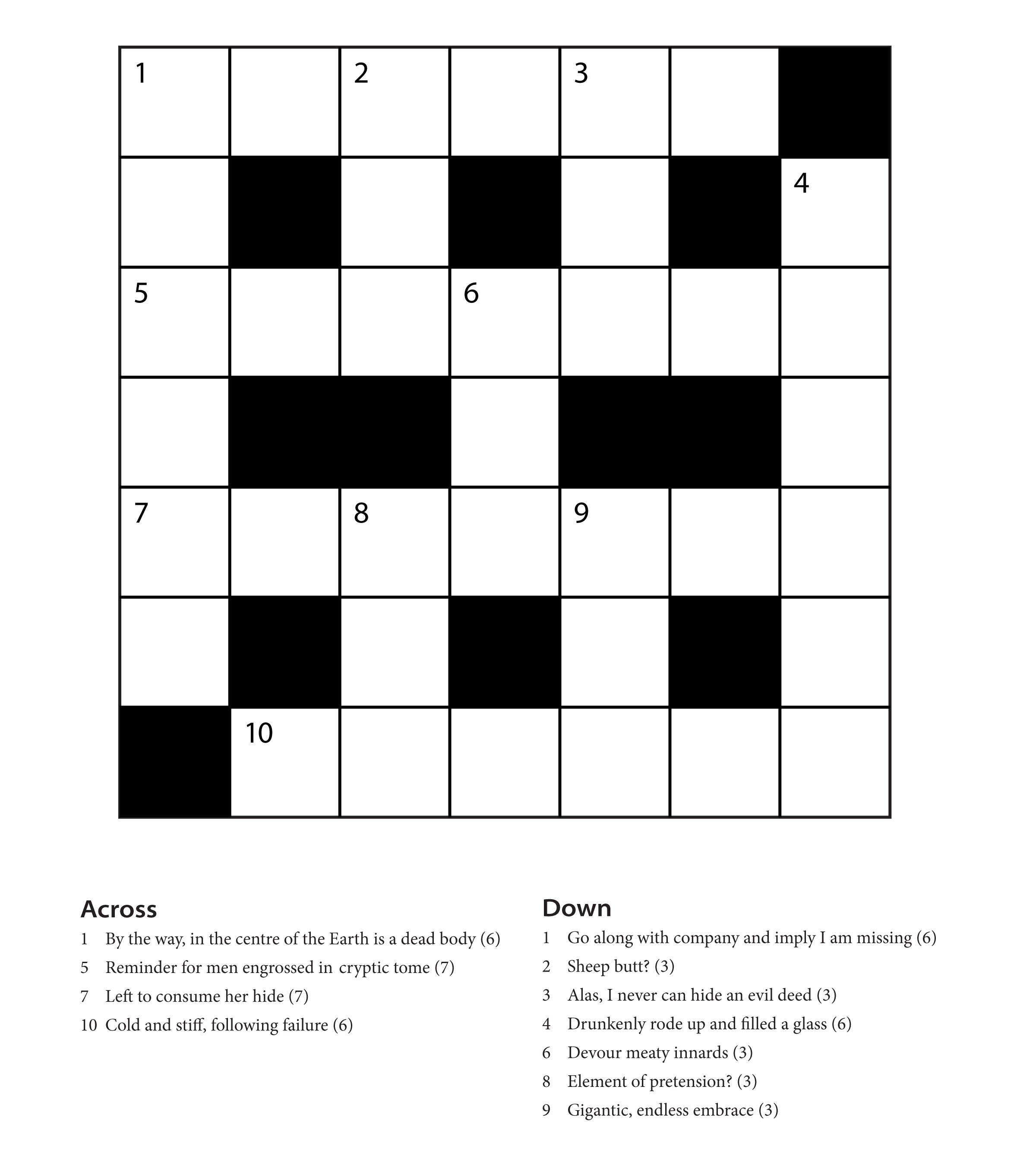 A Slightly Cryptic Crossword - Clear Linen Tea - Cryptic Crossword Puzzles Printable Free