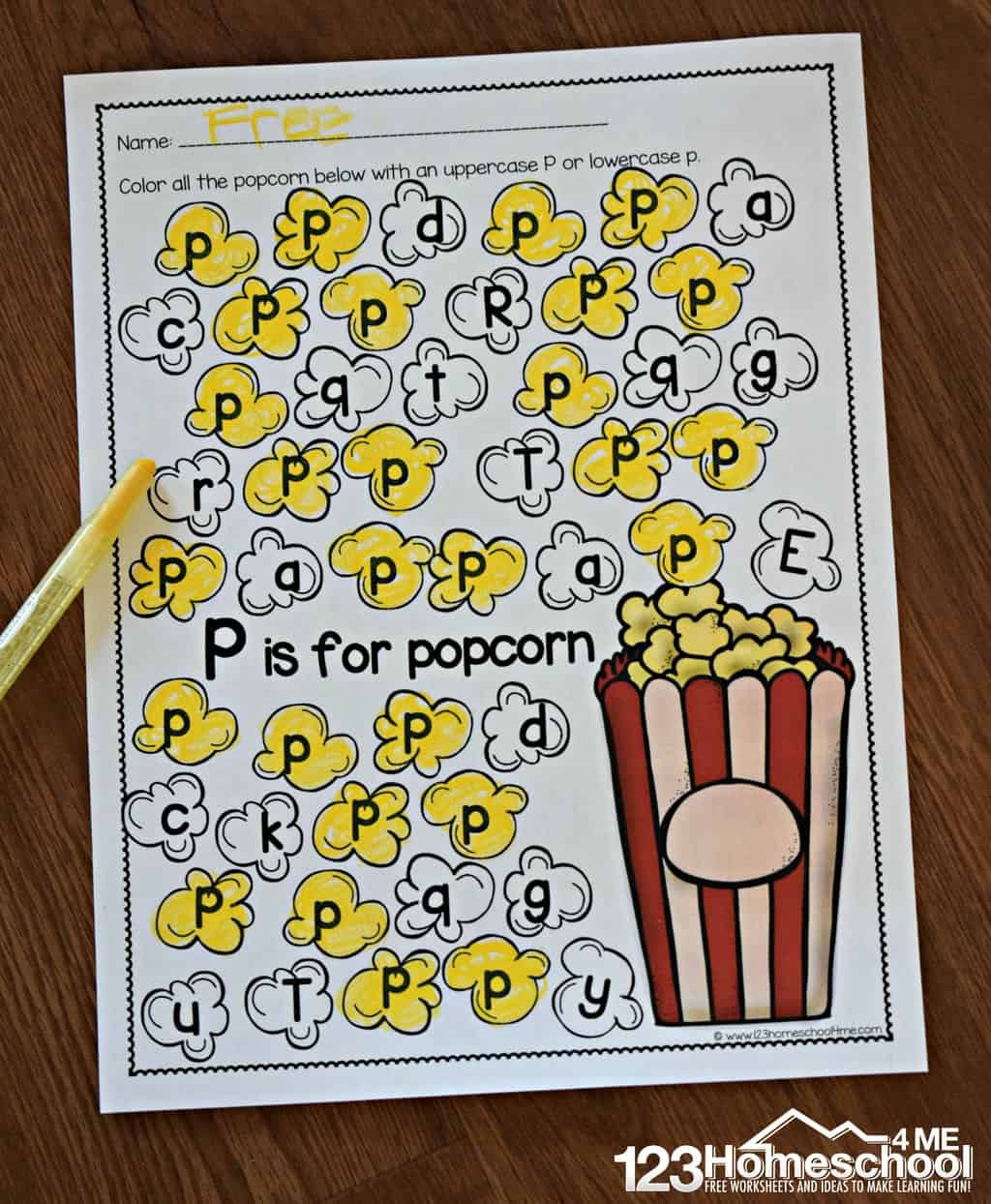 A To Z Letter Find | 123 Homeschool 4 Me - Letter P Puzzle Printable