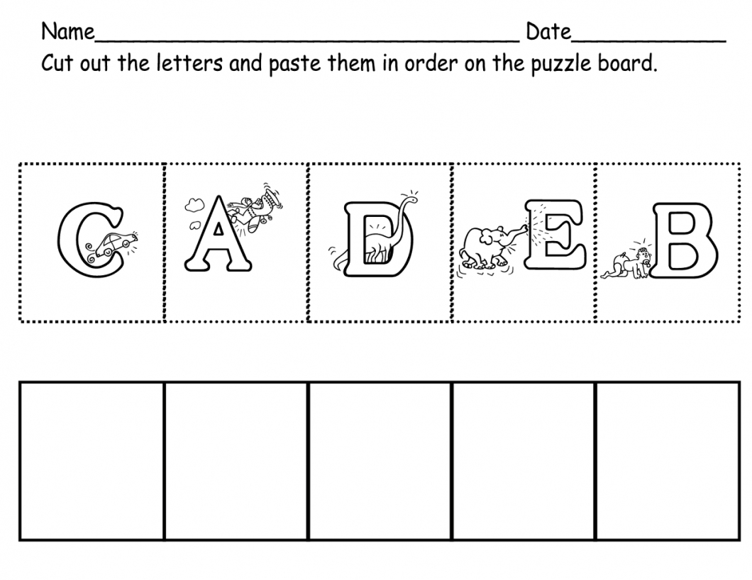 Abc Preschool Worksheets Printables Free – With Addition Also Age 4 - Printable Abc Puzzle