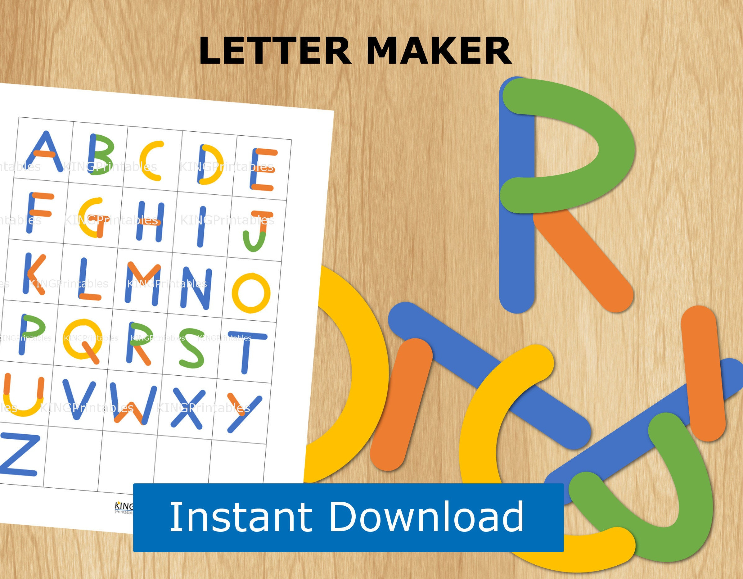 Abc Puzzle Preschool Printable Alphabet Letter Builder File | Etsy - Printable Abc Puzzle