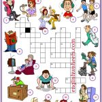 Action Verbs Esl Printable Crossword Puzzle Worksheets For Kids   Crossword Puzzle Verbs Printable