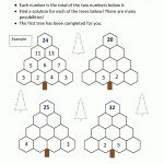 Addition Puzzles Tree Adding Puzzle 3 | Education: Math | Maths   Printable Addition Puzzles