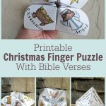 Adorable Printable Christmas Finger Puzzle With Bible Verses   These   Printable Origami Puzzle