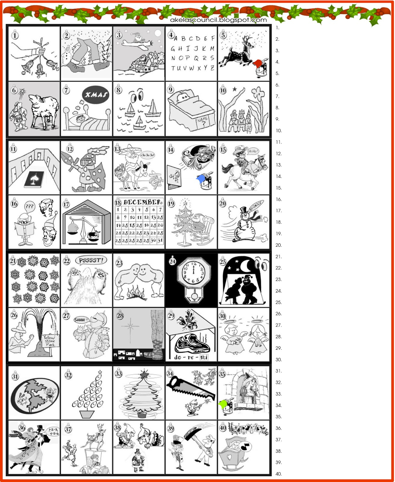 Printable Christmas Puzzles And Quizzes | Printable Crossword Puzzles