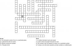 Algebra 1 Crossword – Wordmint – Printable Crossword #1