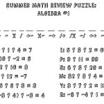 Algebra: Math Worksheet Puzzles For High School Ideas Fun Algebra   Printable Maths Puzzles Ks3