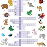 Animal Picture Crossword Worksheet – Free Esl Printable Worksheets – Printable Crossword Animal