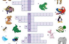 Animal Picture Crossword Worksheet – Free Esl Printable Worksheets – Printable Crossword Animal
