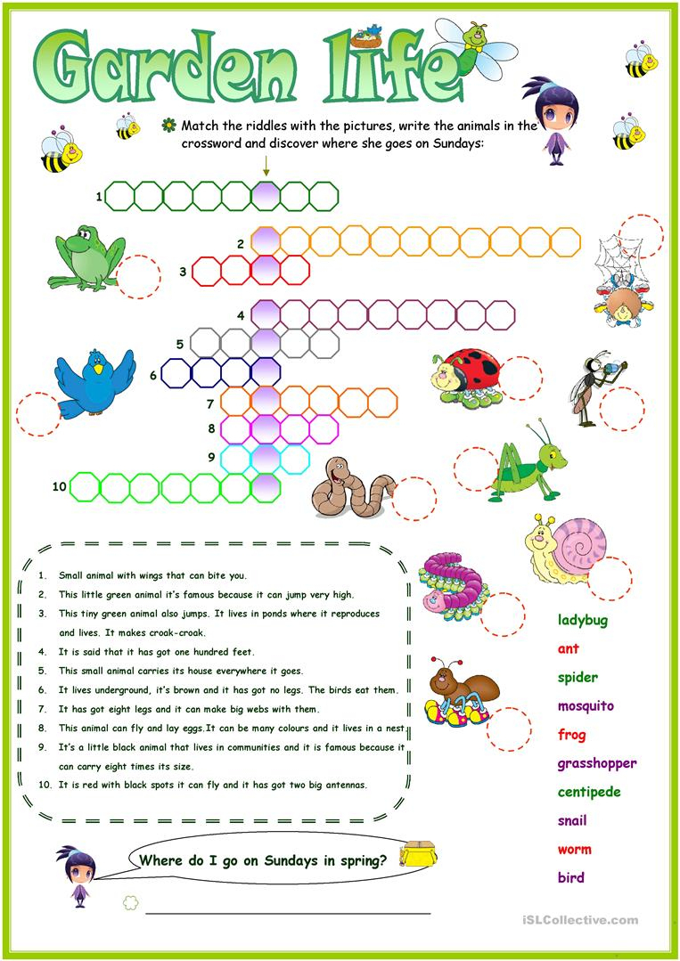 Printable Garden Crosswords | Printable Crossword Puzzles