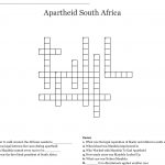 Apartheid South Africa Crossword   Wordmint   Printable Crossword Puzzles South Africa
