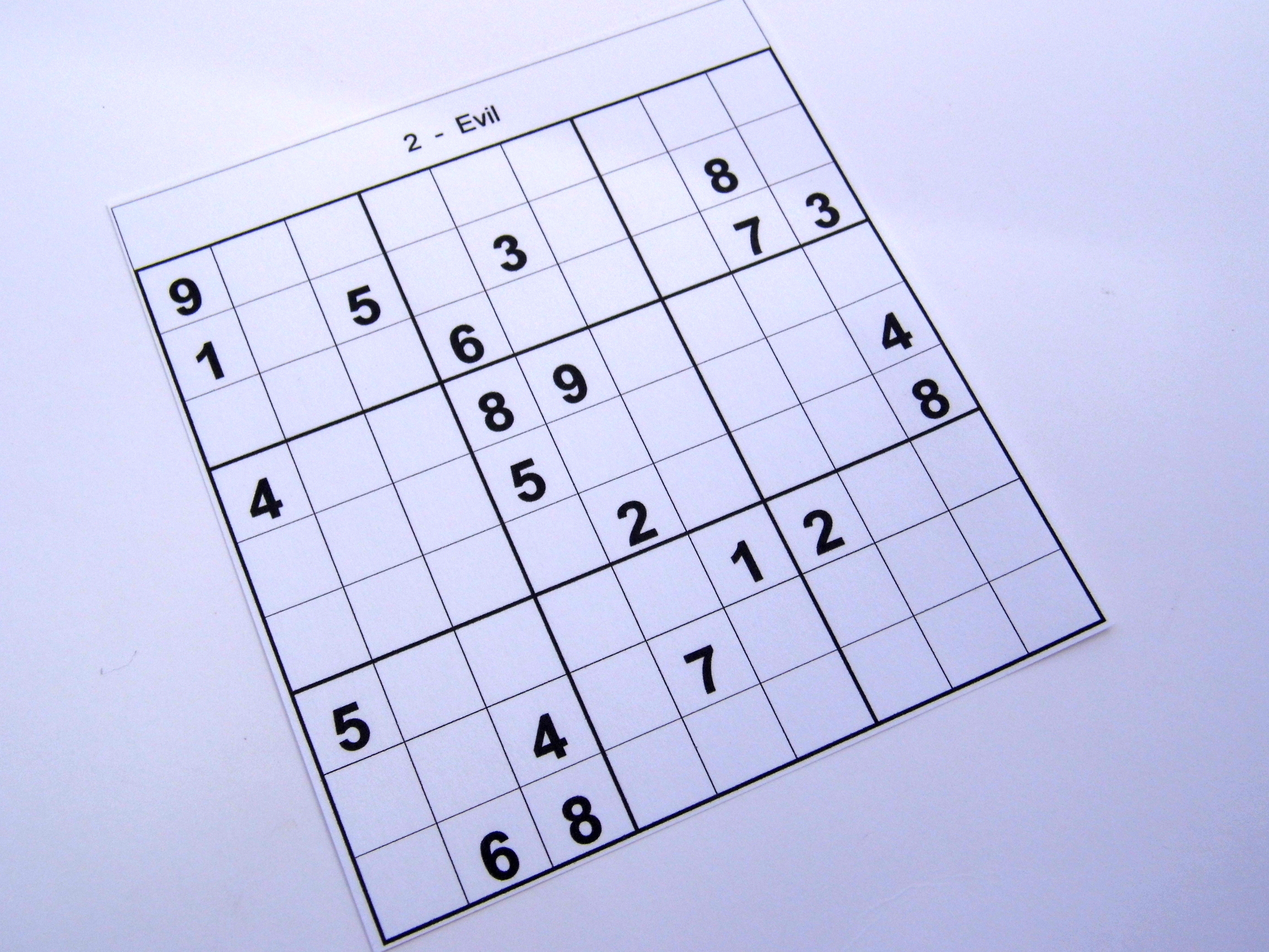 Archive Evil Puzzles – Free Sudoku Puzzles - Free Printable Sudoku 6 - Printable Sudoku Puzzles 8 Per Page