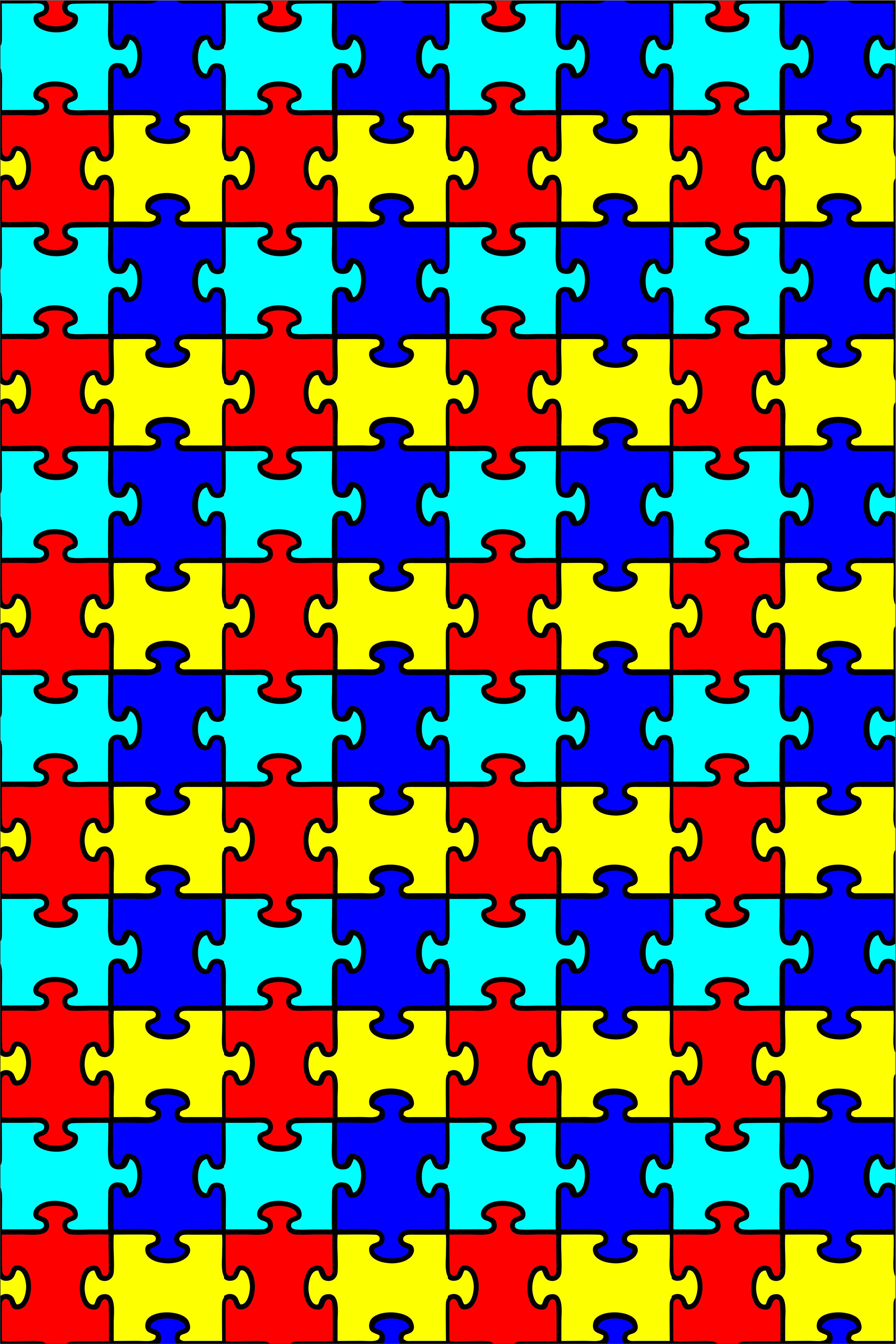 Autism Puzzle Pattern Heat Transfer Vinyl Sheet (12&amp;quot;x18&amp;quot;) | Autism - Puzzle Print Vinyl