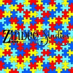 Autism Puzzle Piece – Zindee Studios – Puzzle Print Htv