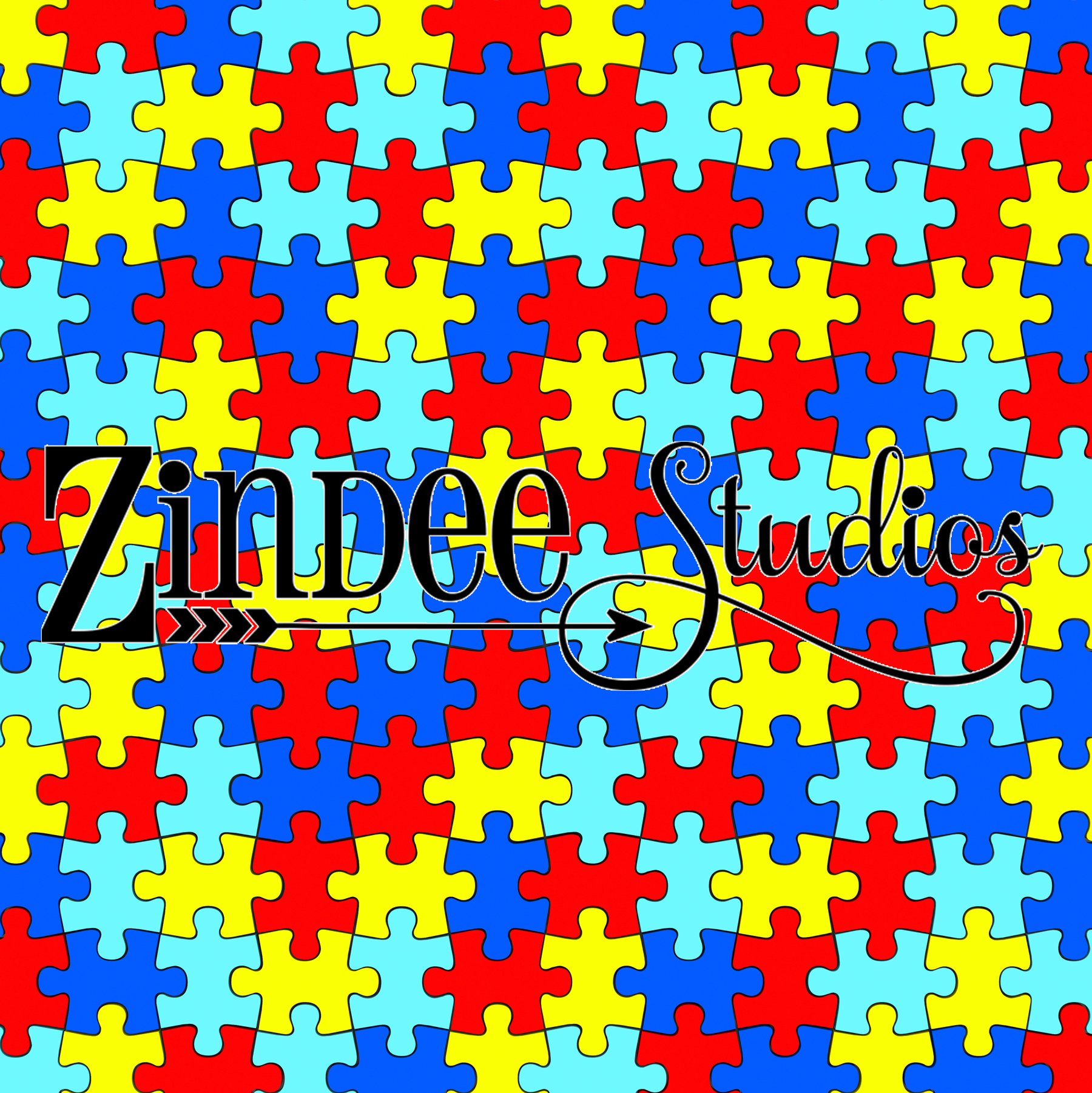 Autism Puzzle Piece – Zindee Studios - Puzzle Print Htv