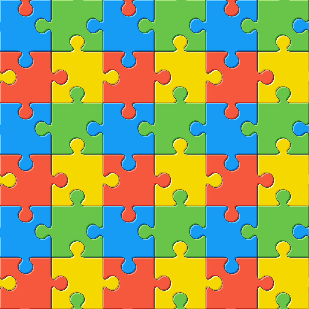 Autism Puzzle Printed Vinyl Htv Pattern Vinyl | Etsy - Puzzle Print Htv