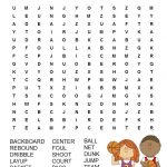 Basketball Word Search Free Printable | Education | Free Basketball   Printable Basketball Crossword Puzzles