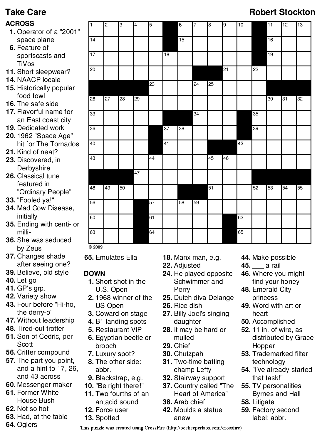 Printable Golf Crossword Puzzles Printable Crossword Puzzles