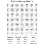 Black History Month Word Search   Wordmint   Black History Crossword Puzzle Printable