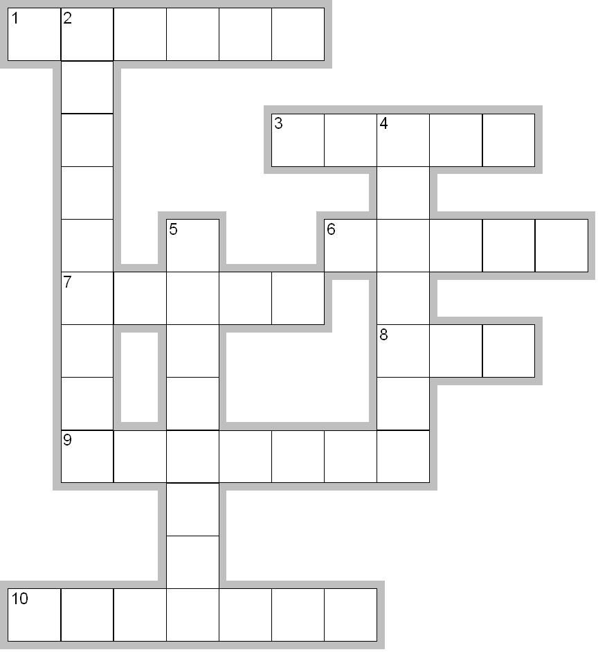 10 Best Free Printable Blank Crossword Puzzle Template Printableecom 