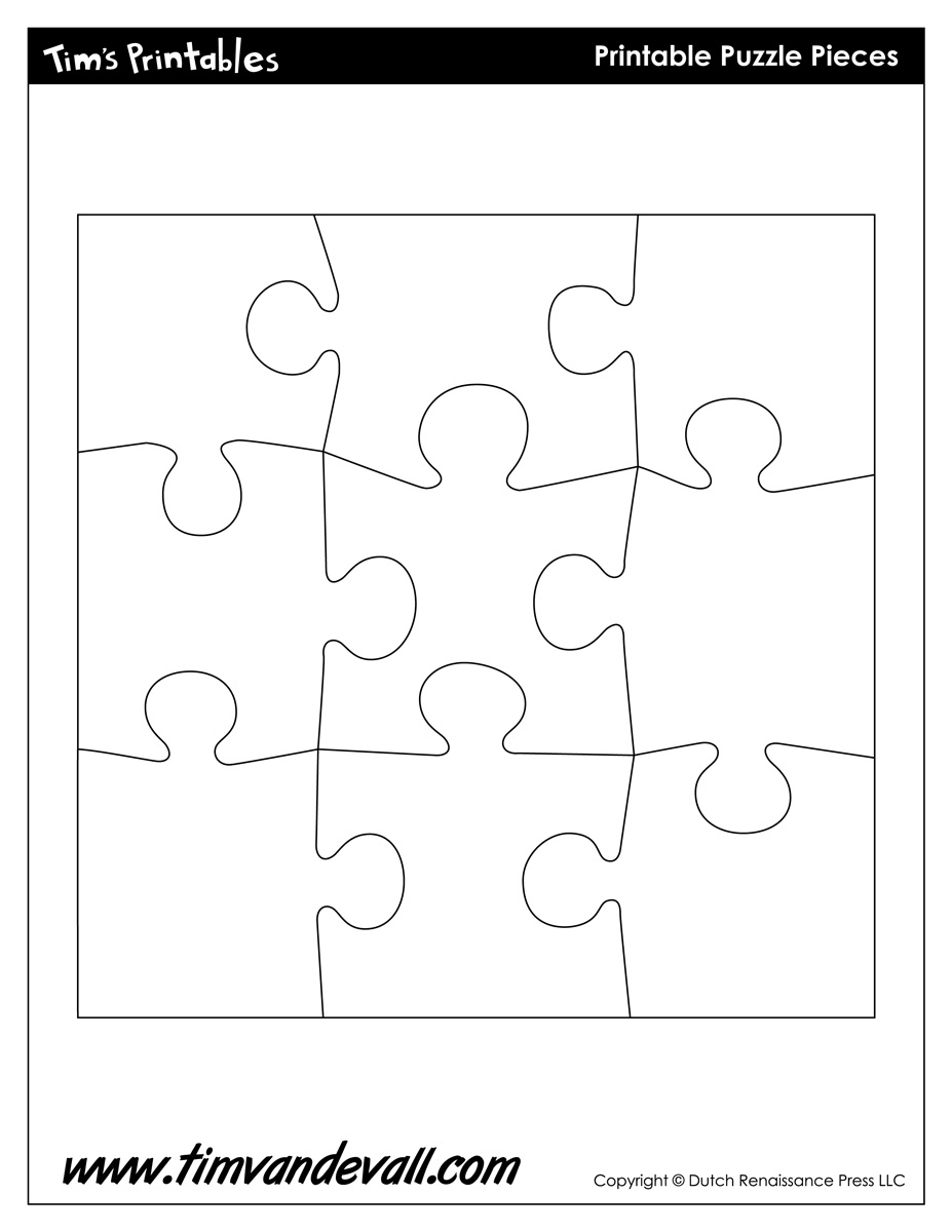 Blank Puzzle Piece Template - Free Single Puzzle Piece Images | Pdf - Printable Puzzle Pieces