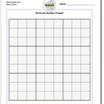 Blank Sudoku Grid | Math Worksheets | Sudoku Puzzles, Free Printable   Printable Sudoku Puzzle Grids