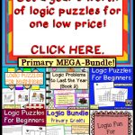 Brain Teasers Logic Puzzles : Primary Mega Bundle Gifted And   Printable Puzzles For Gifted Students